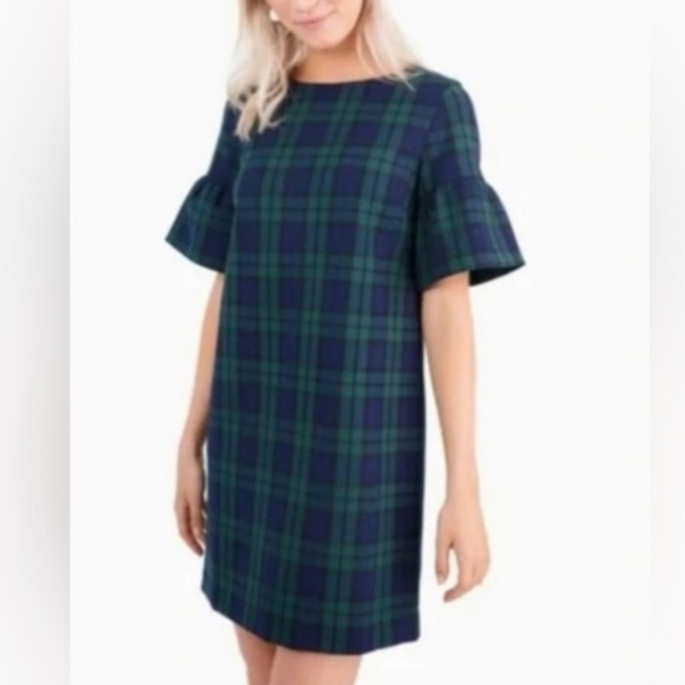 Vineyard Vines Plaid Blue and Green Dress